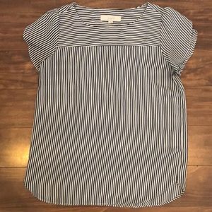 Blue/White striped swing top